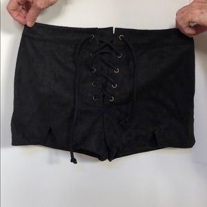 Suede shorts